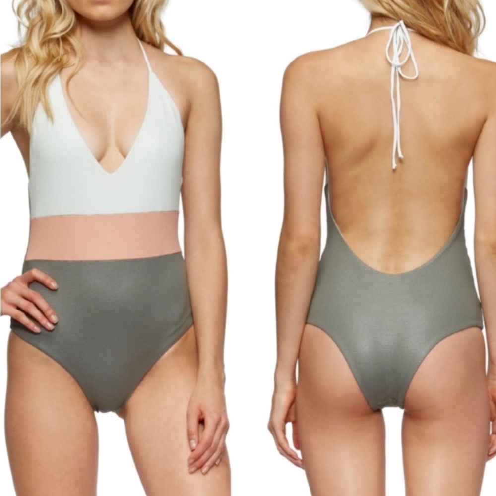 TAVIK Colorblock One Piece Swimsuit S